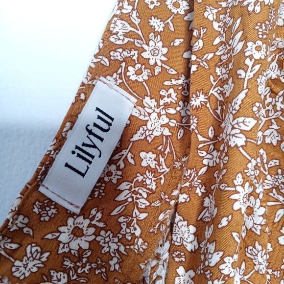 Lilyful floral dress size large - Picture 5 of 8